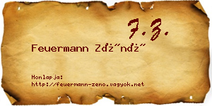 Feuermann Zénó névjegykártya